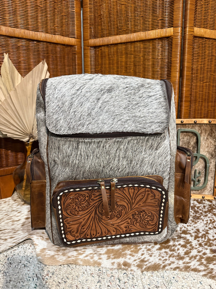 Evangeline Cowhide Backpack #72