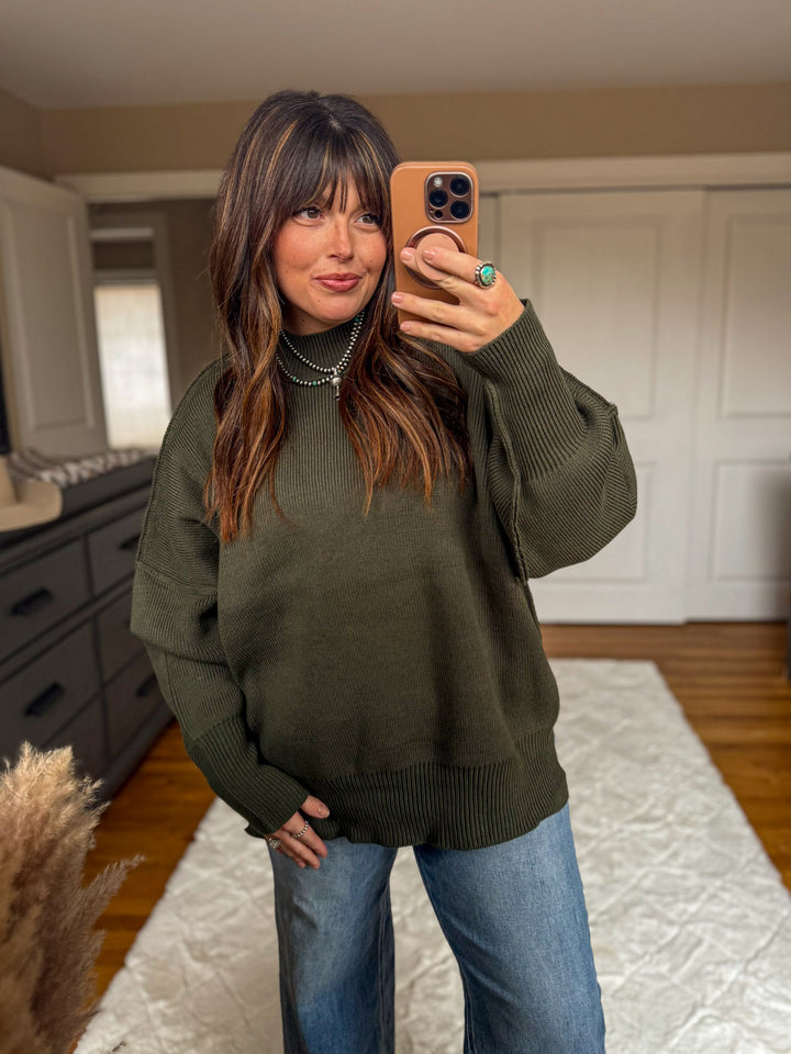 Desert Sweater: Dark Olive