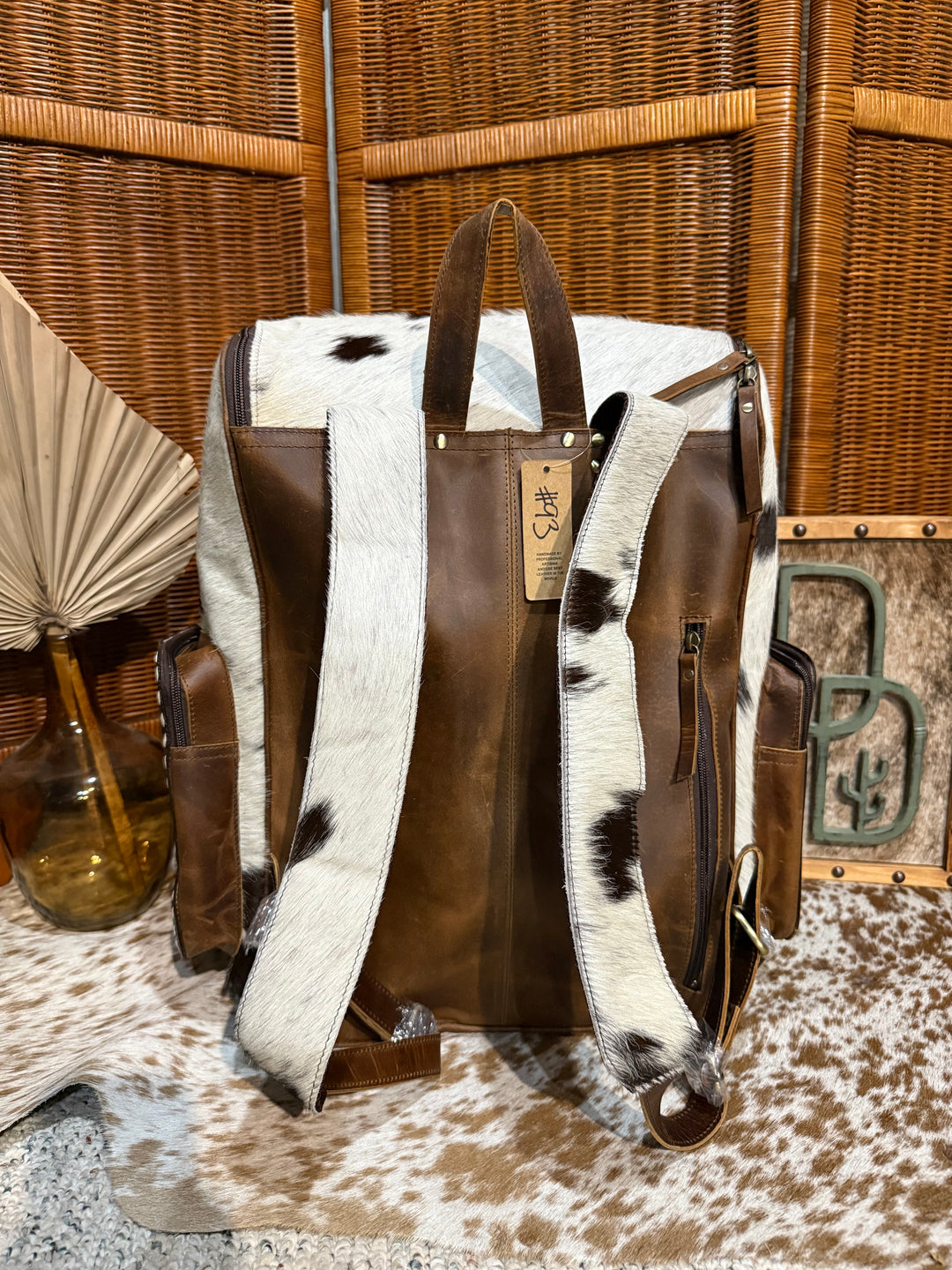 Evangeline Cowhide Backpack #93