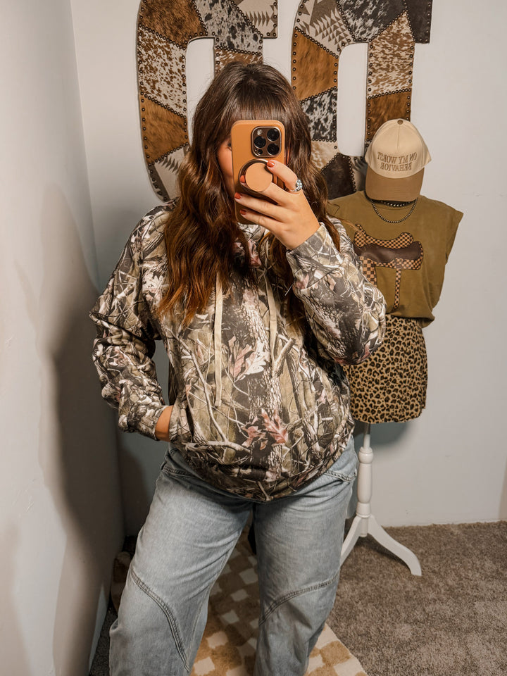 Camo Oversized Hoodie