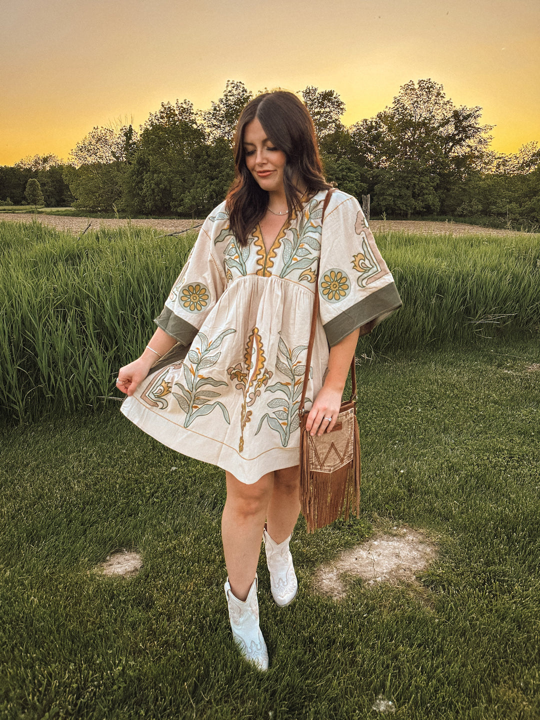 Prairie Kimono Dress