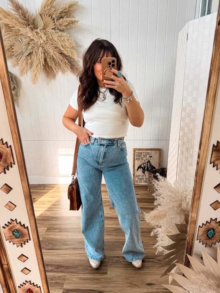 Vintage Baby Wide Leg Jean