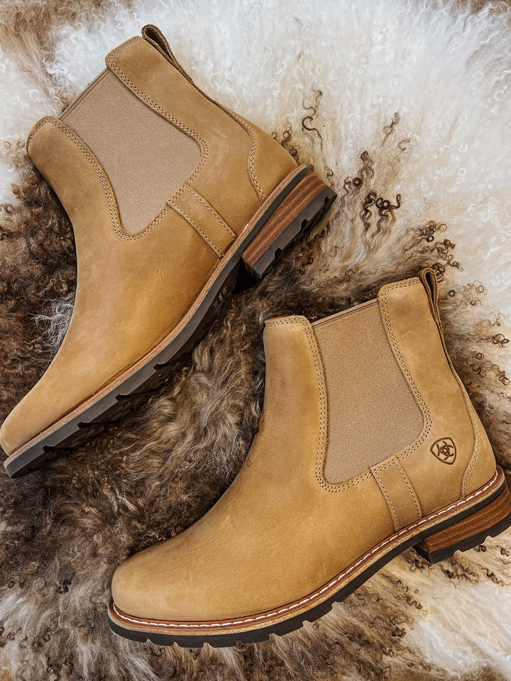 Ariat: Wexford Chelsea Boot: Natural Tan