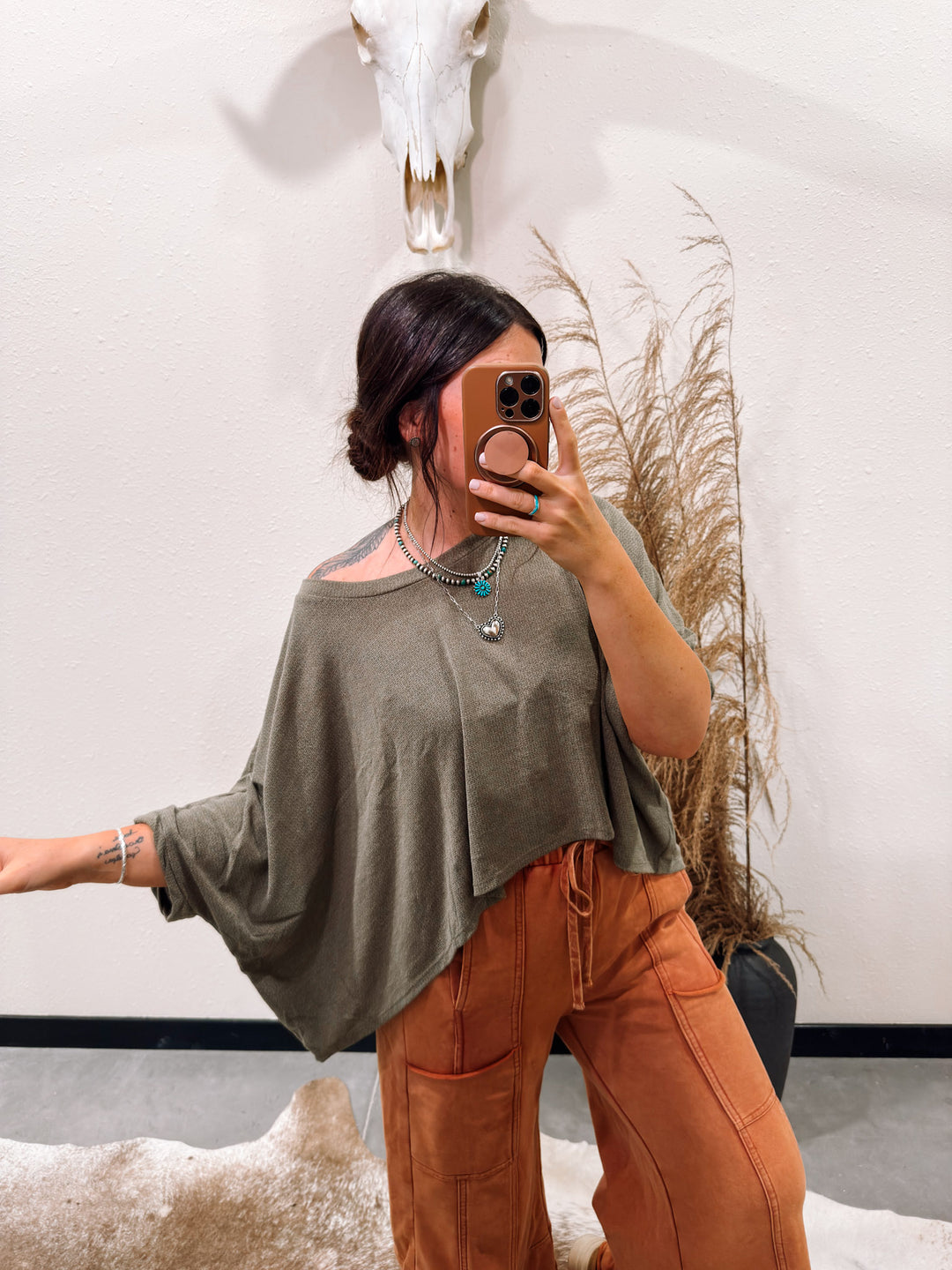 Glendale Top: Olive