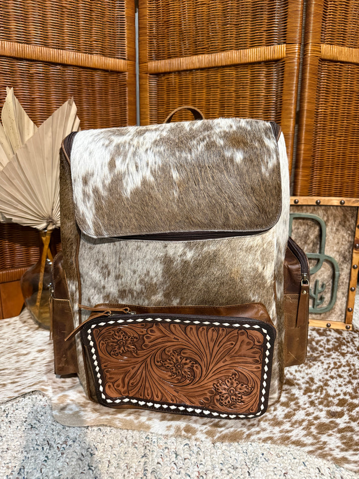 Evangeline Cowhide Backpack #82