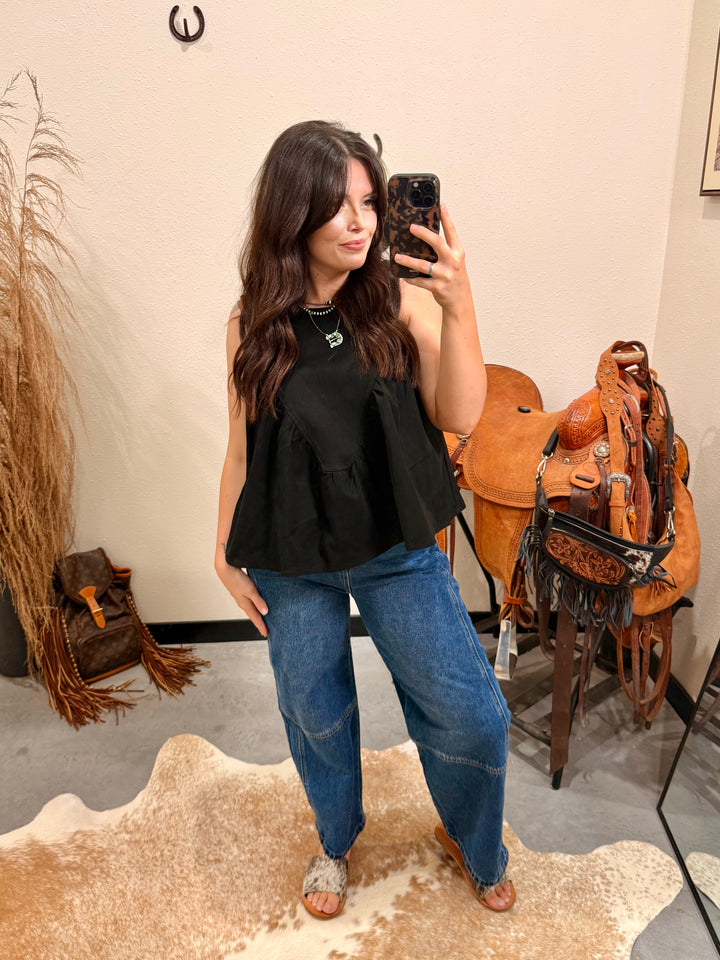 Demi Denim Top