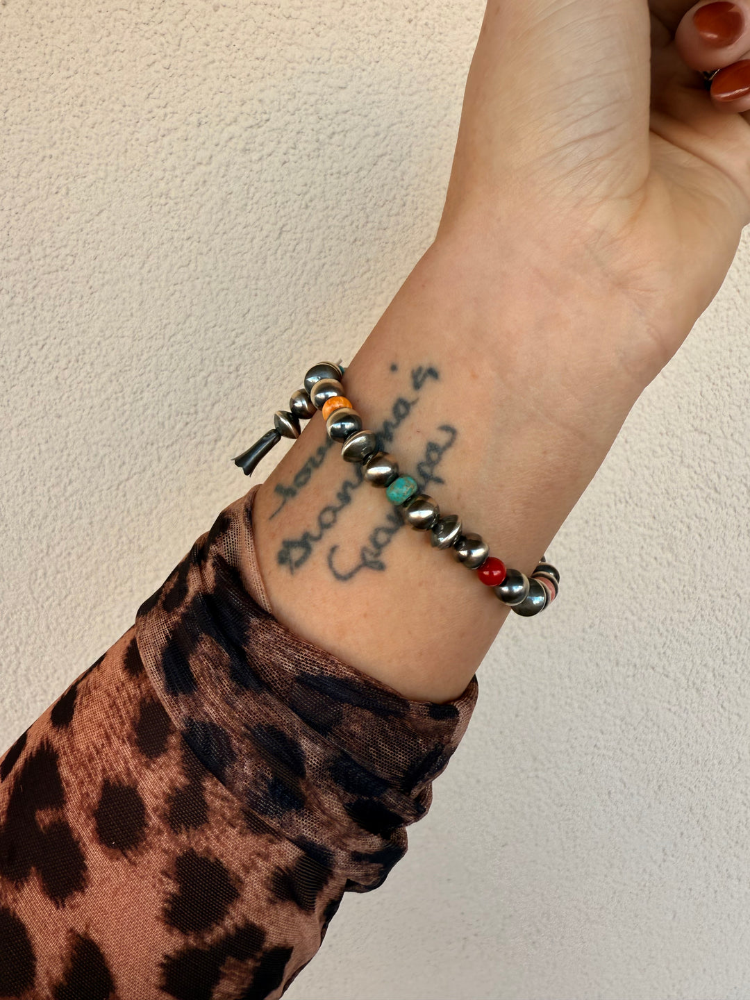 Haddy Multi Stone Stretchy Bracelet