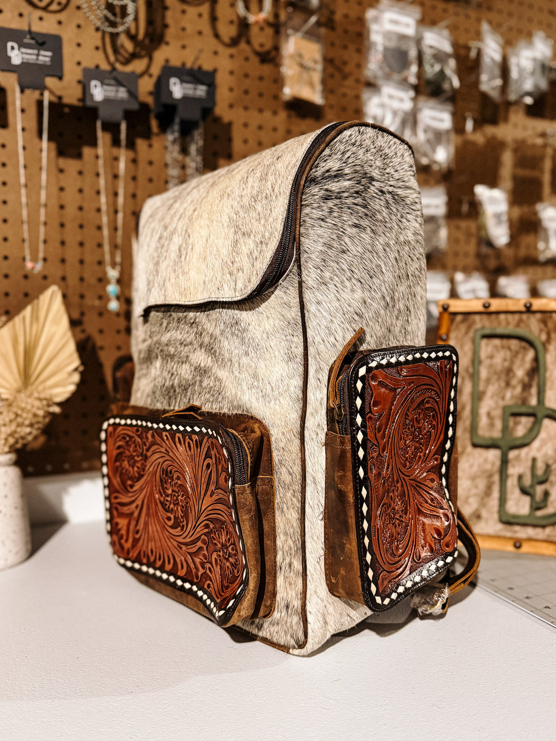 Evangeline Cowhide Backpack #26