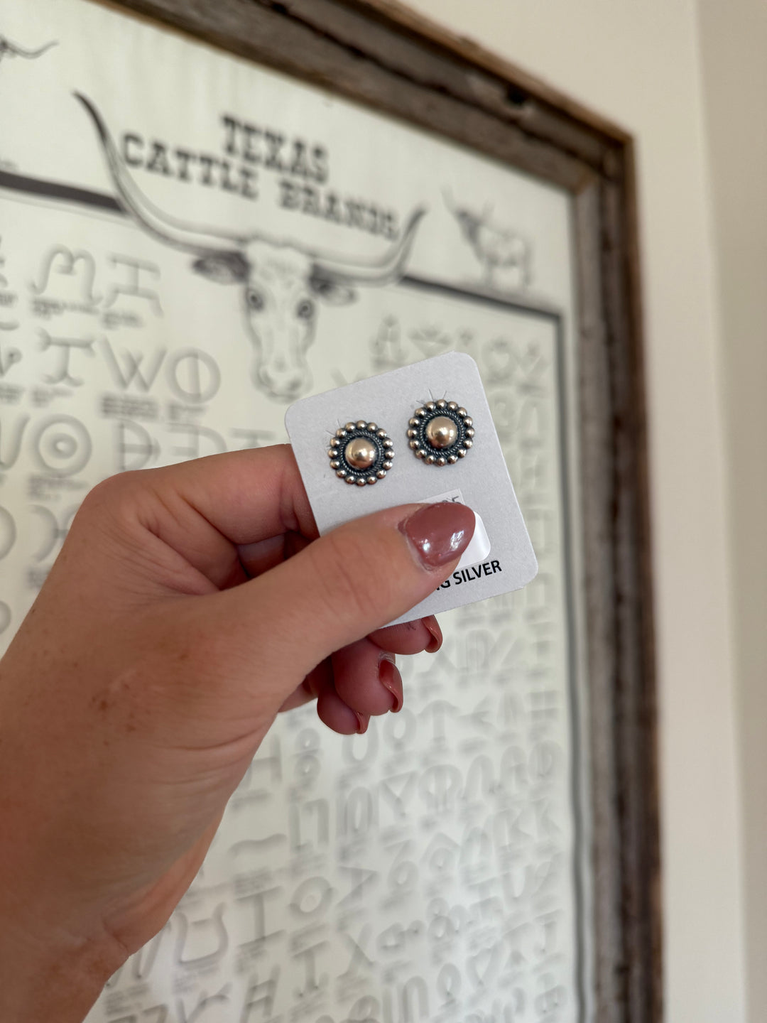Silver Beaded Studs