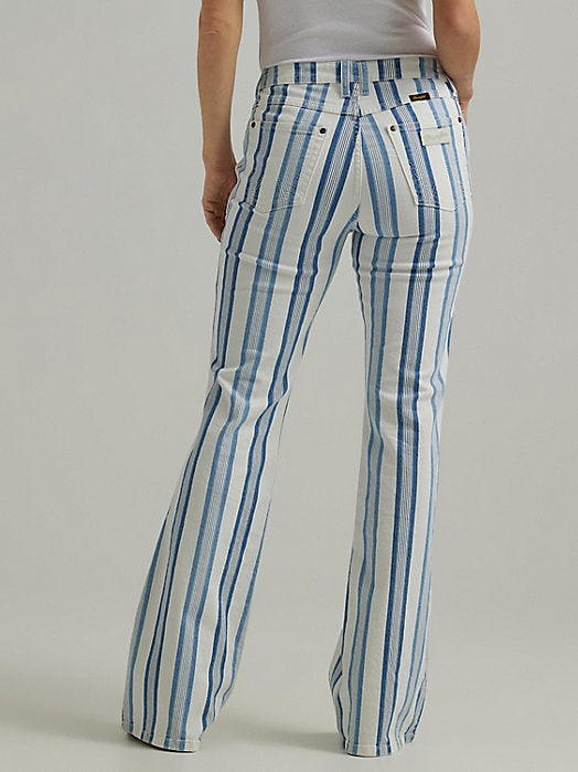 Wrangler: Gabby Retro Striped Flare Jean