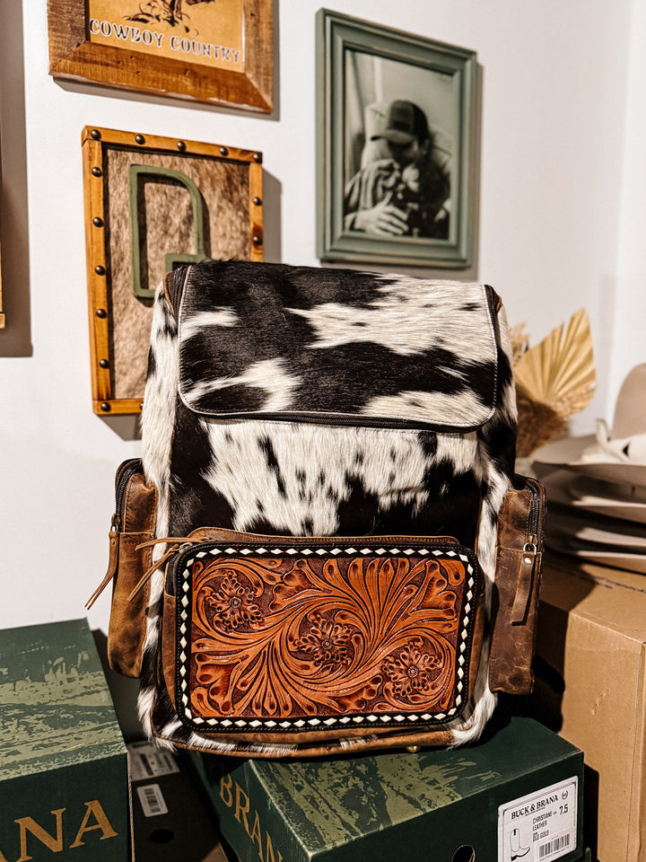 Evangeline Cowhide Backpack #2