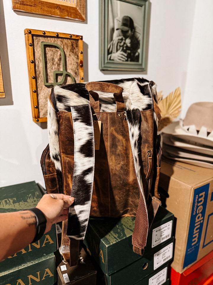 Evangeline Cowhide Backpack #2