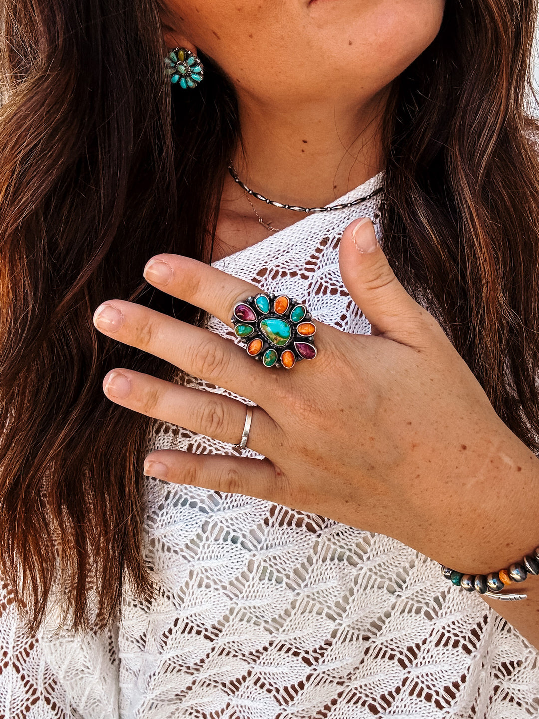 Multi Stone Cluster Ring - Size 7