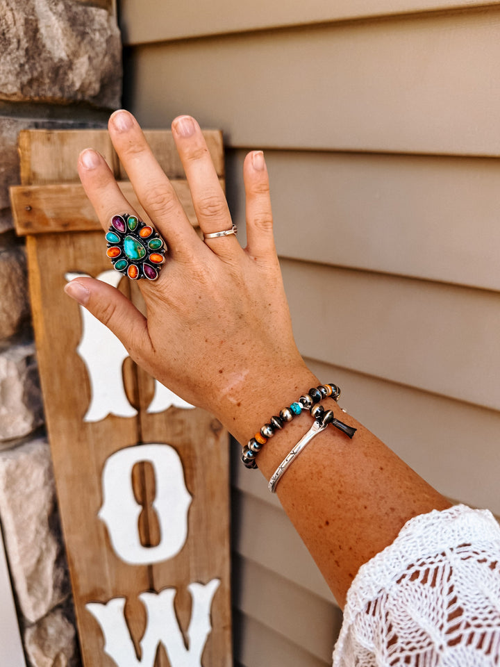 Multi Stone Cluster Ring - Size 7
