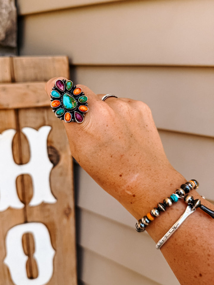 Multi Stone Cluster Ring - Size 7