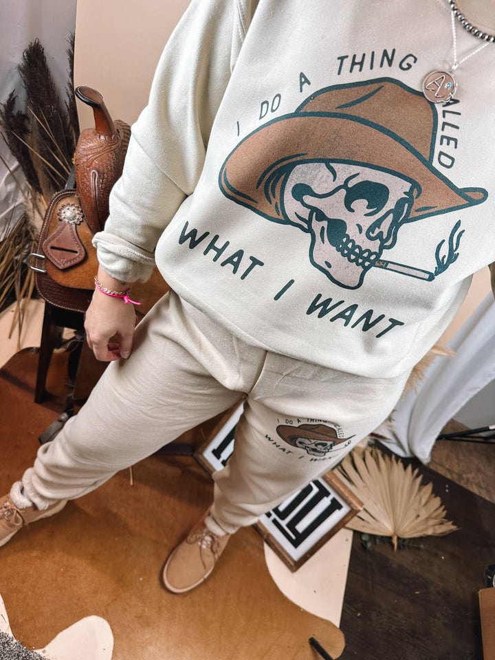 I Do What I Want Crewneck