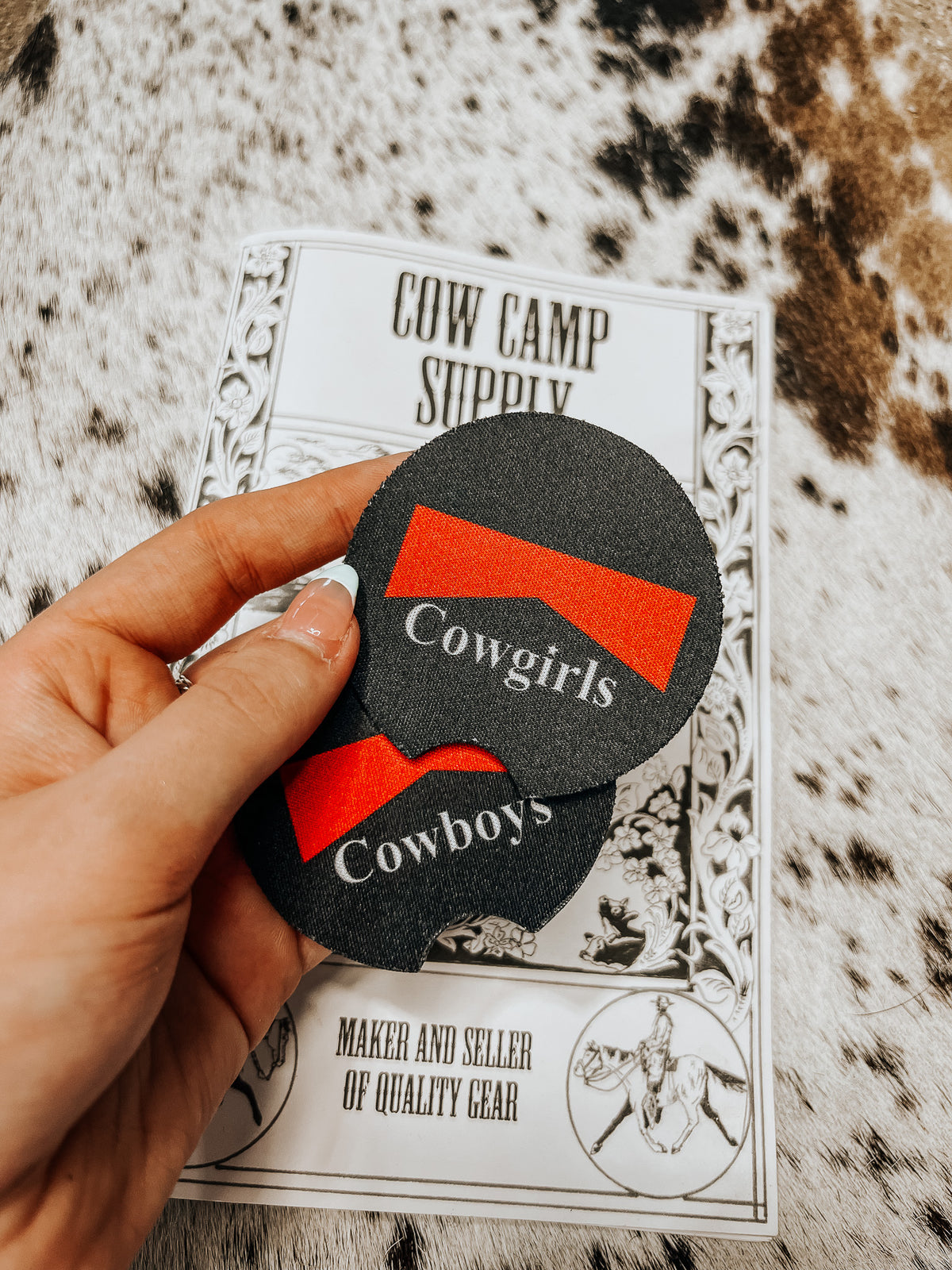 Cowgirls + Cowboys Car Coasters