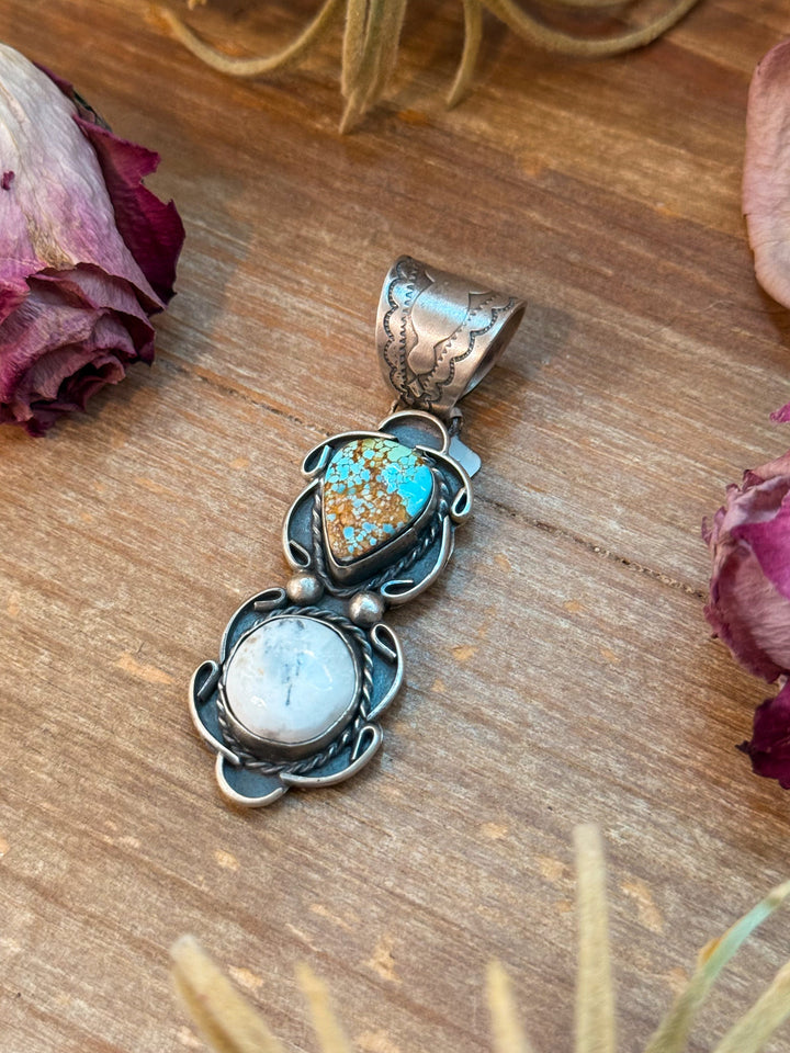 Golden Hills & White Buffalo Pendant