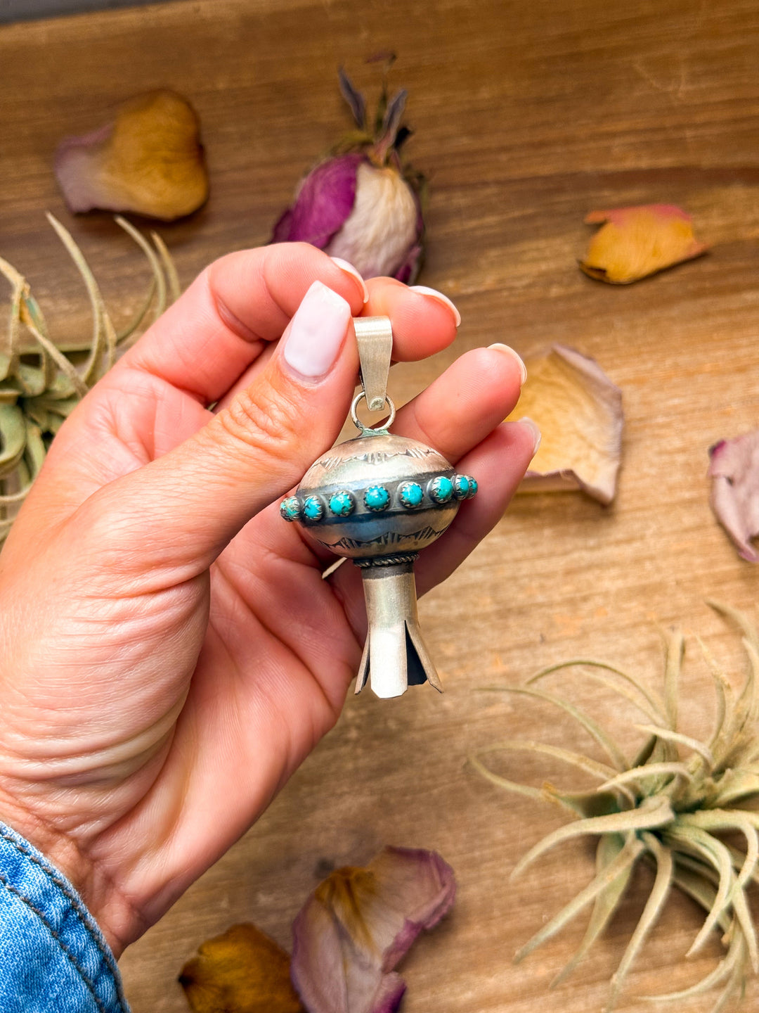 Sterling Silver Blossom Pendant – M.S.