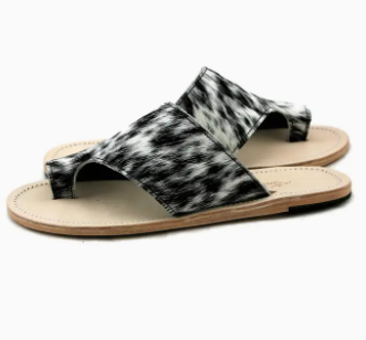 Agave Sky Cowhide Toe Sandals