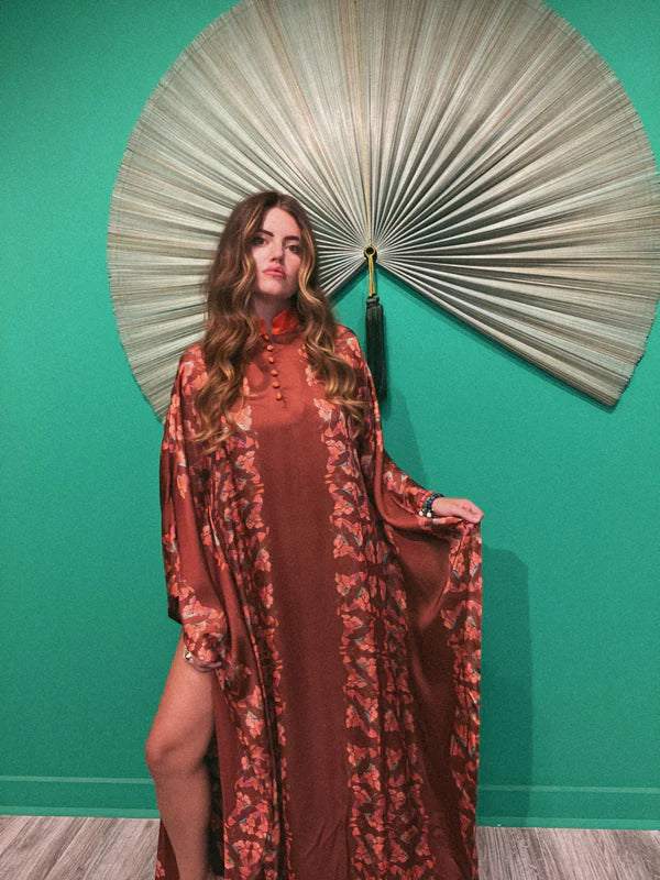 Lady The Brand: London Bronze Garden Kaftan