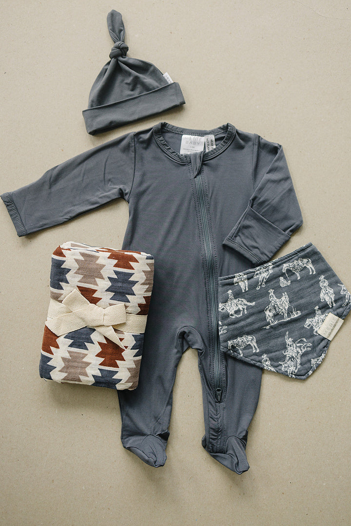 Western Aztec Muslin Swaddle Blanket