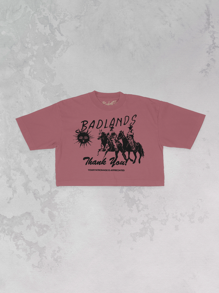 Underground: Badlands Thank You  Cropped Tee