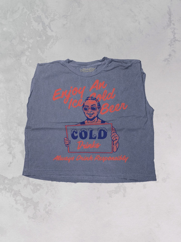 Underground: Enjoy an Iced Cold Beer Muscle Tank
