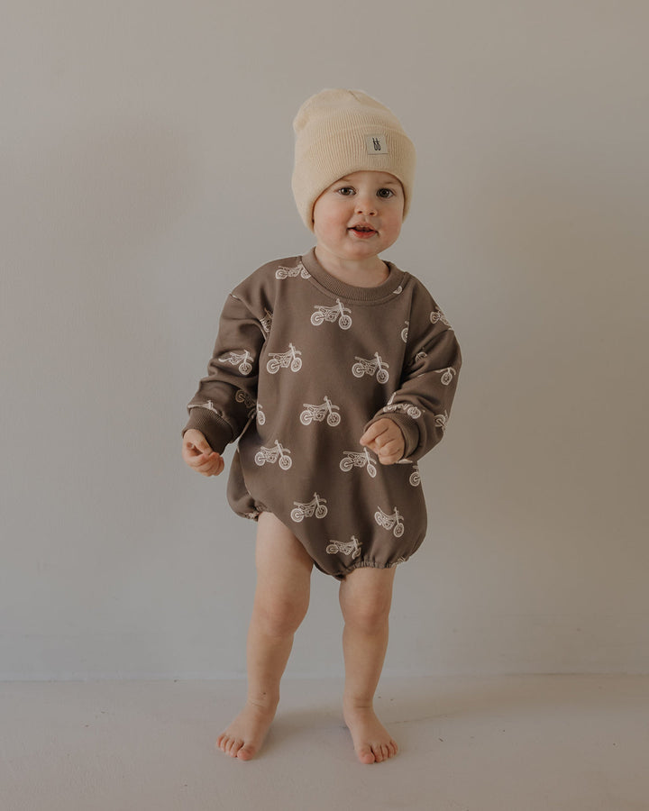 Sweatshirt Romper | Dirt Bike