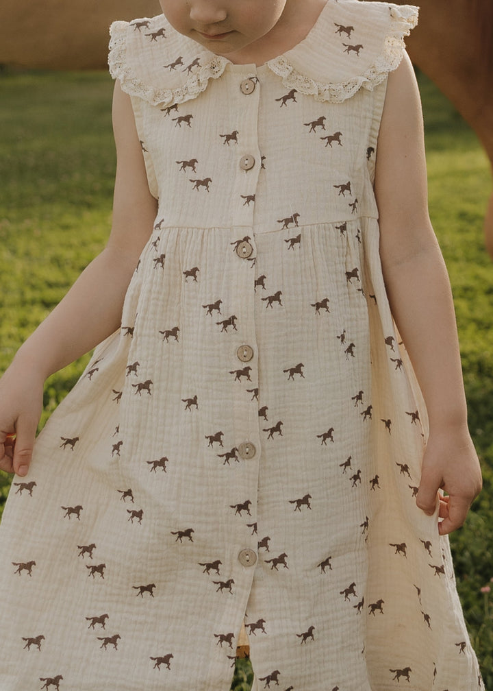 Child Muslin Dress | Wild Horses