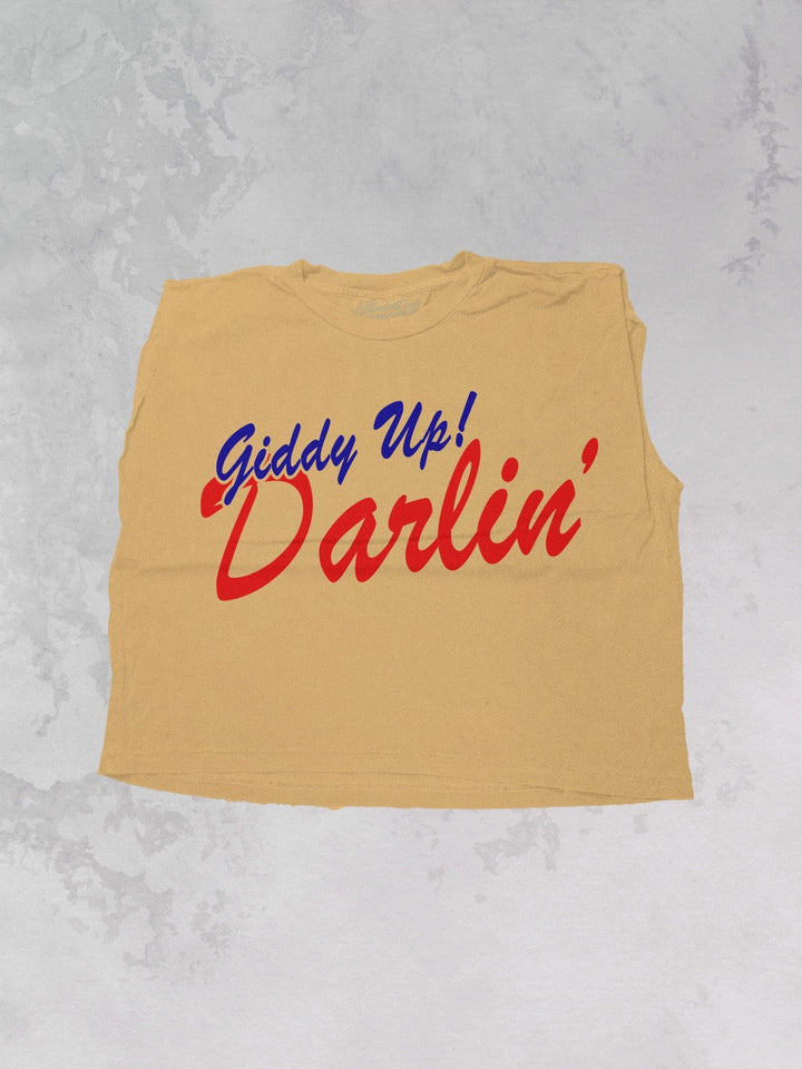 Underground: Giddy up Darlin' Vintage Cropped Muscle Tank