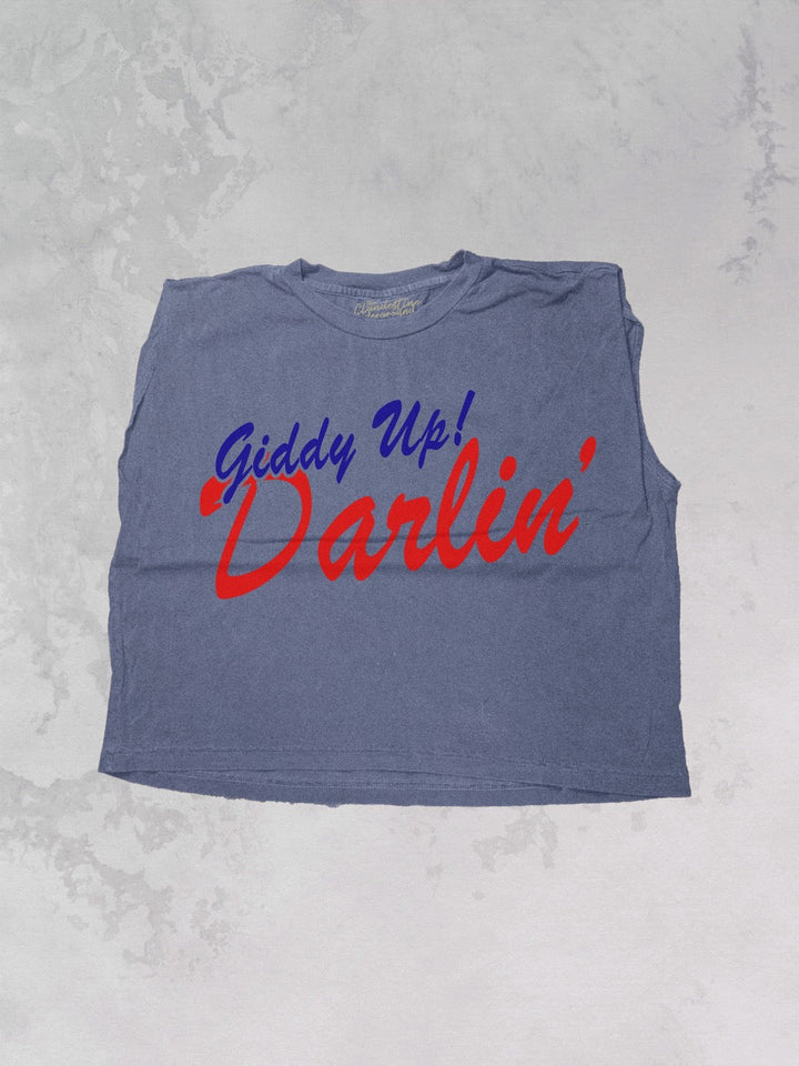 Underground: Giddy up Darlin' Vintage Cropped Muscle Tank
