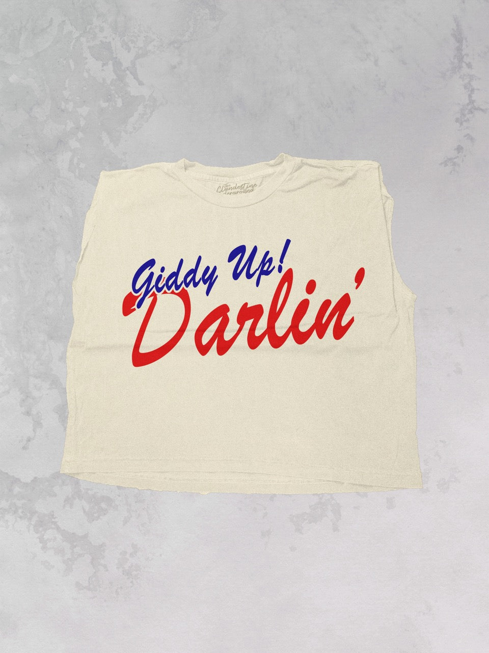 Underground: Giddy up Darlin' Vintage Cropped Muscle Tank