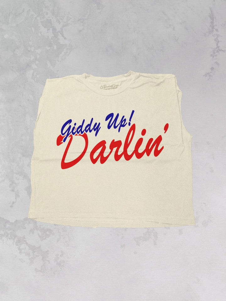 Underground: Giddy up Darlin' Vintage Cropped Muscle Tank