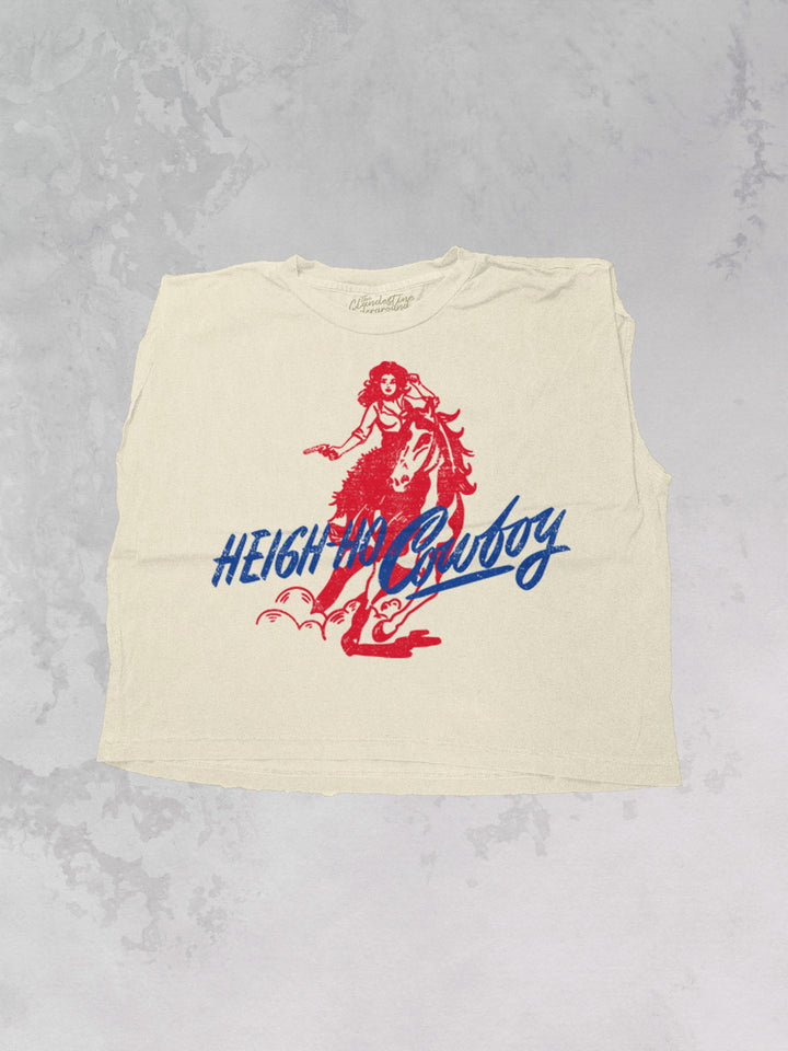 Underground: Heigh-Ho-Cowboy Vintage Cropped Muscle Tank