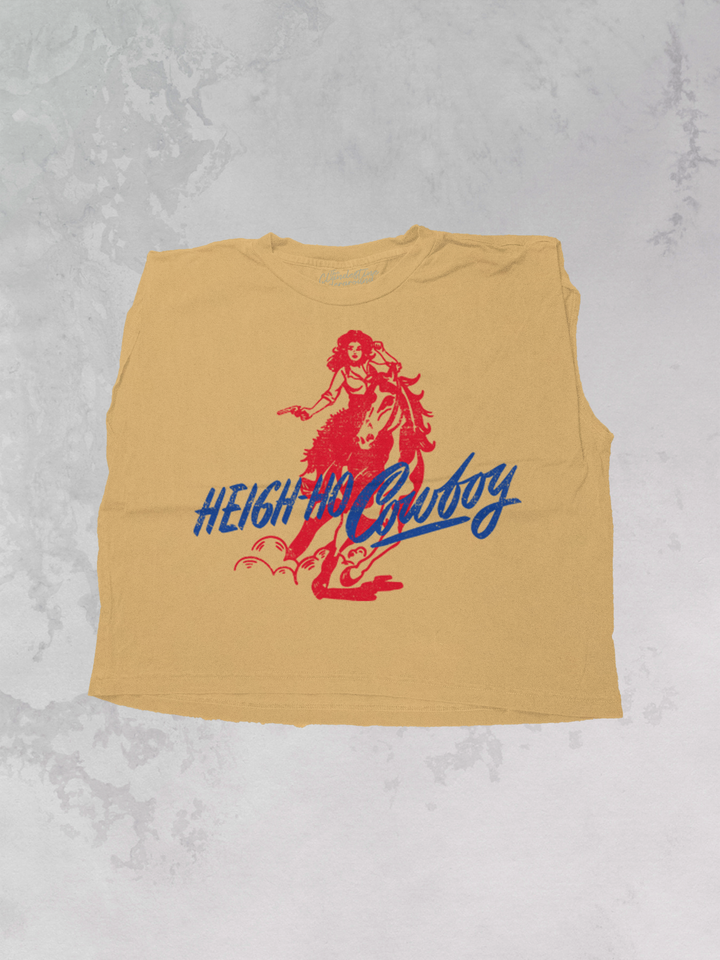 Underground: Heigh-Ho-Cowboy Vintage Cropped Muscle Tank