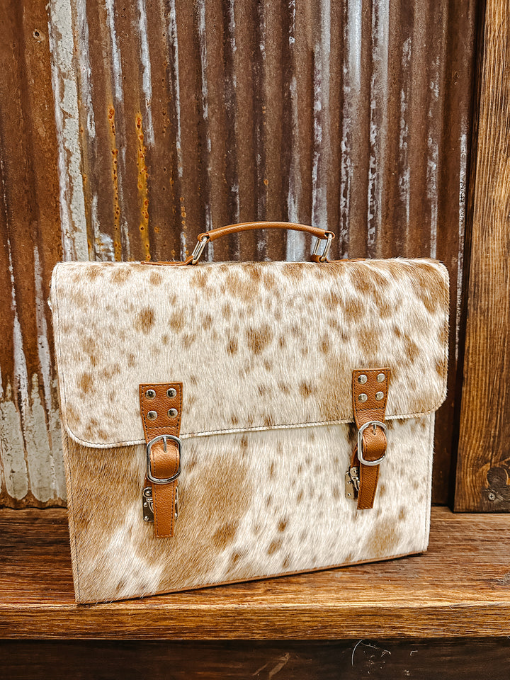 Cowpuncher Briefcase: Tan #8