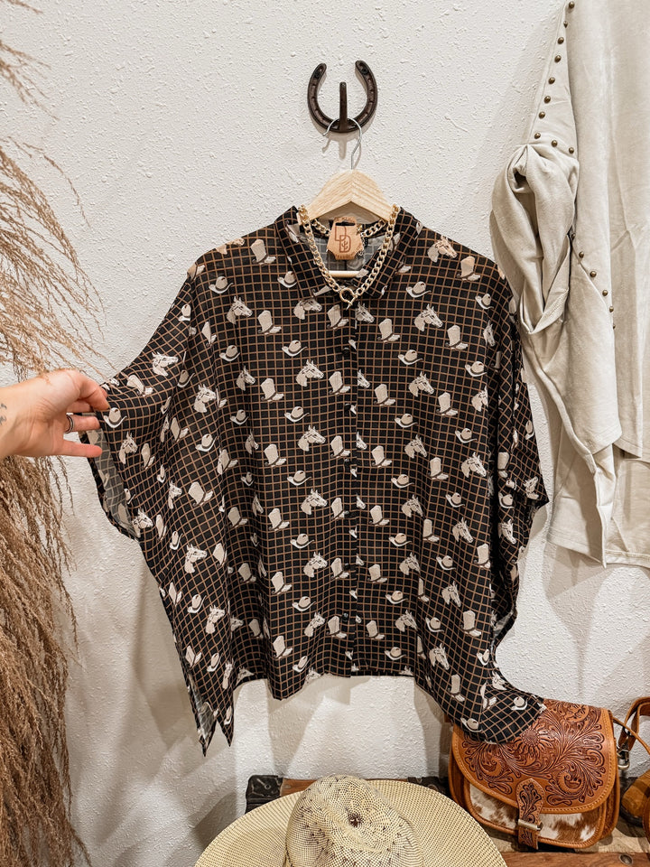 The Drover Button Up Top