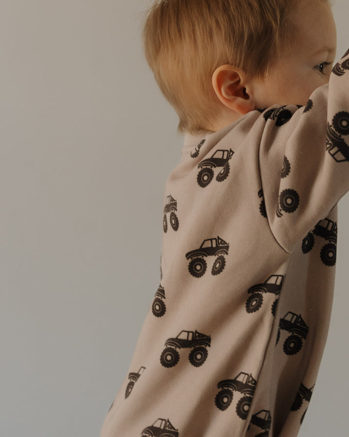 Sweatshirt Romper | Monster Truck