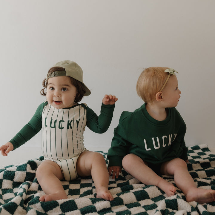 Plush Blanket | Lucky Micro Check