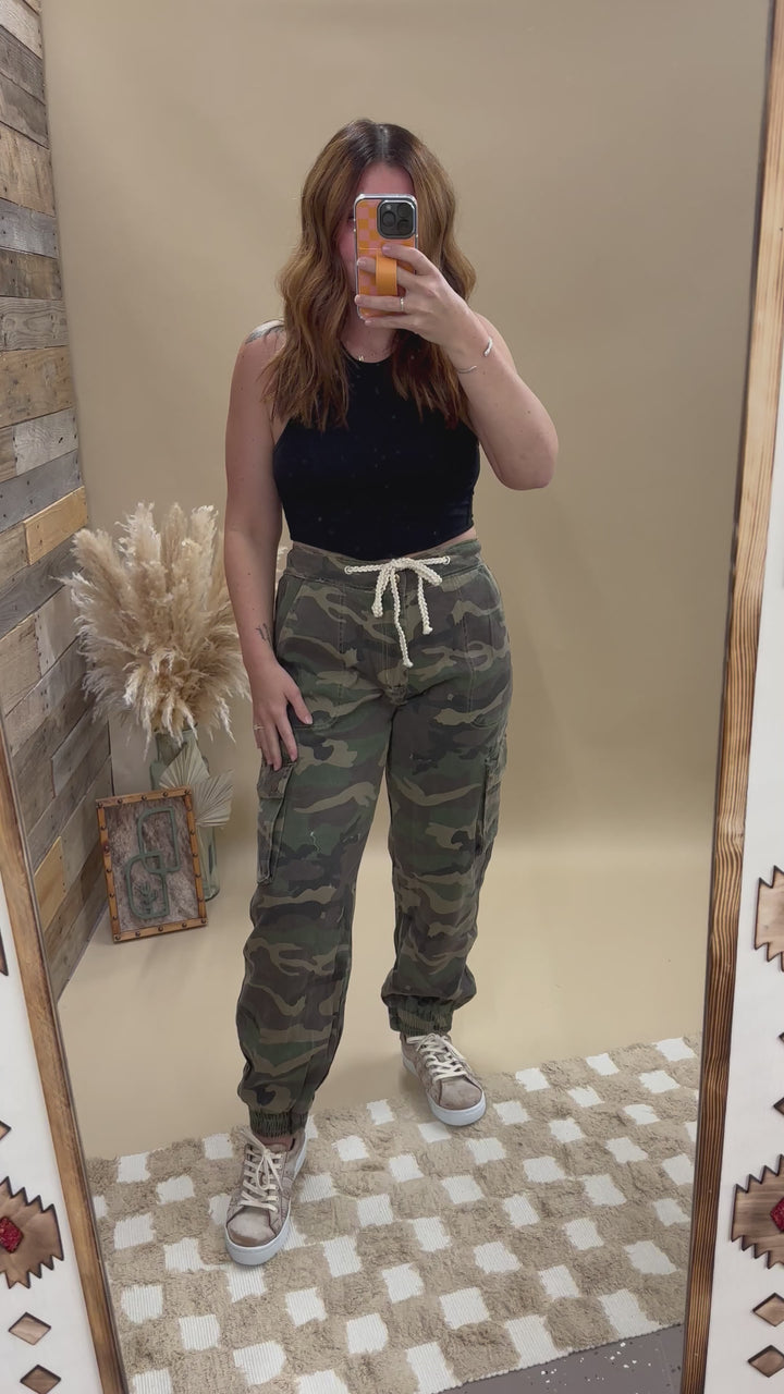 POL Camo Cargo Joggers