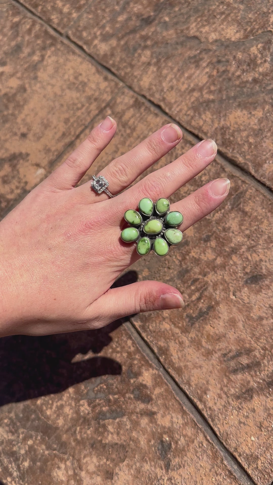 Hazel Turquoise Cluster Ring