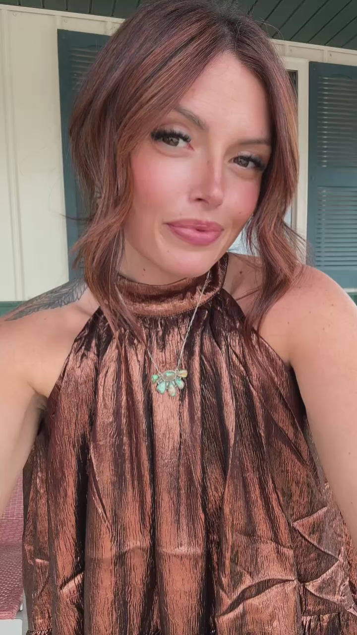 The Bronze Halter Top