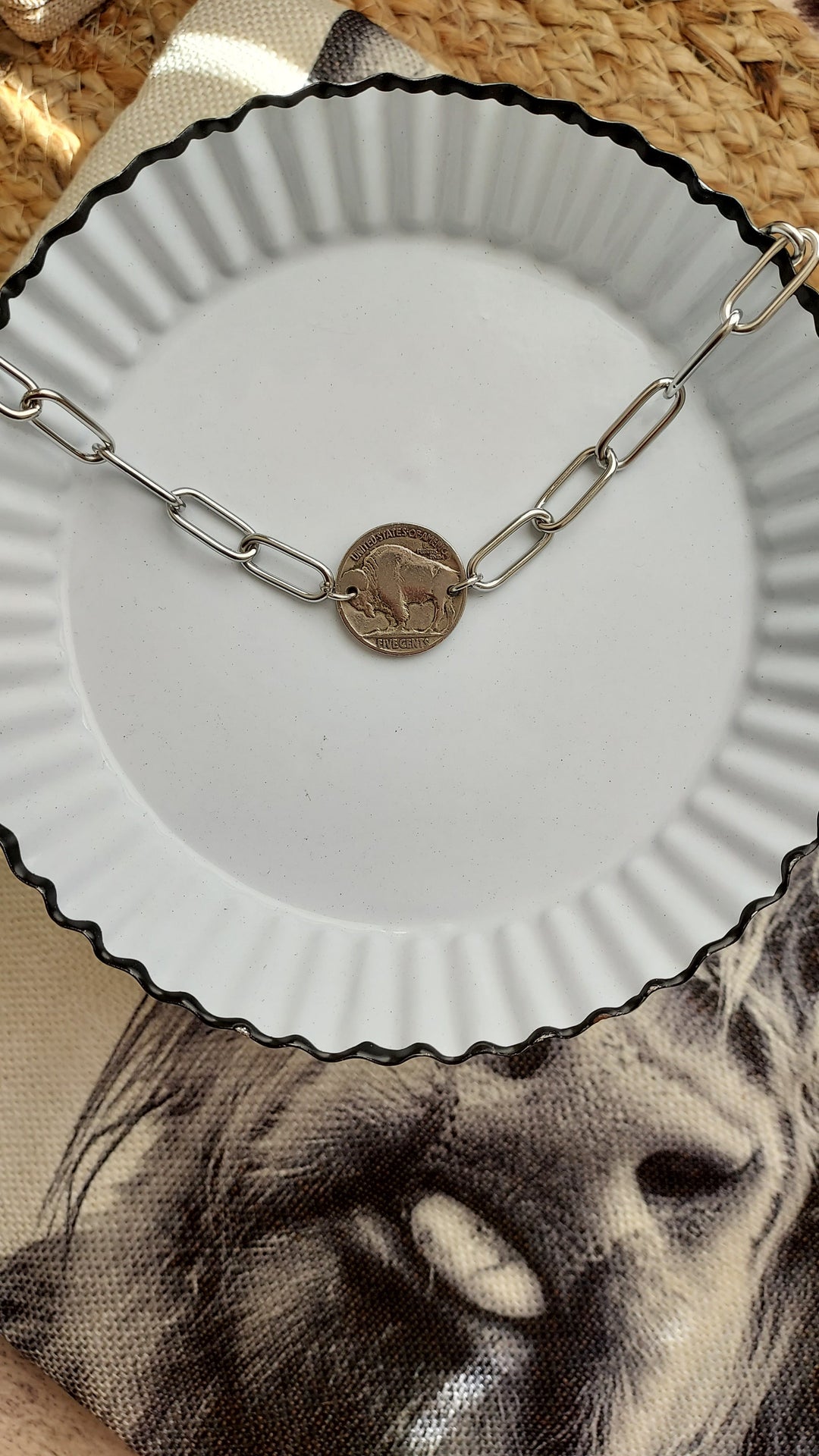 Buffalo Coin Choker
