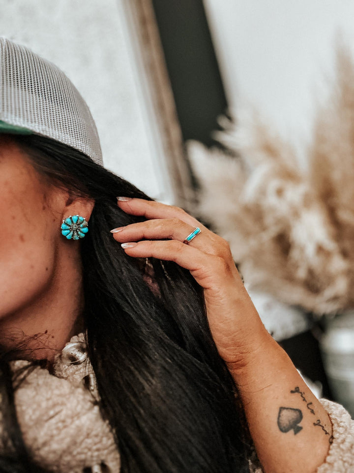 Liv's Turquoise Cluster Earrings