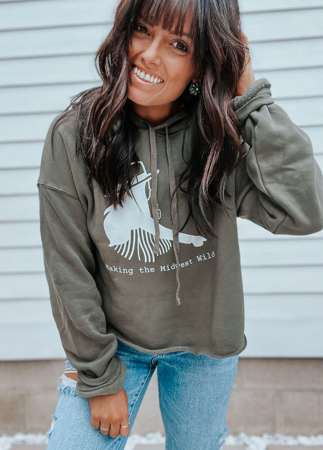 Making the Midwest Wild Cropped Hoodie: S-XXL